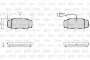 Fren Disk Balata Arka VALEO 873921