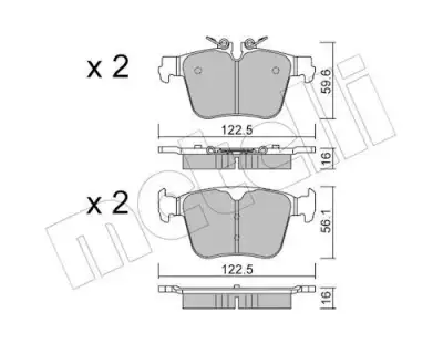 Fren Disk Balata Arka VOLVO ORJINAL 32287446 - 1. Görsel