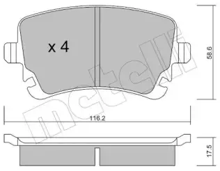 Fren Disk Balata Arka WONGA 27920
