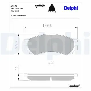 Fren Disk Balata Ön DELPHI LP670
