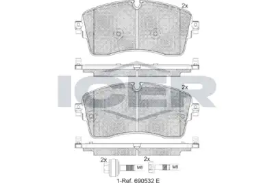 Fren Disk Balata Ön LAND ROVER ORJINAL LR162044 - 1. Görsel
