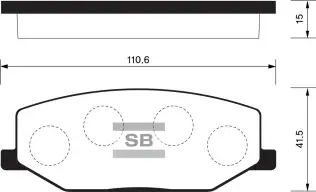 Fren Disk Balata Ön SANGSIN SP1540