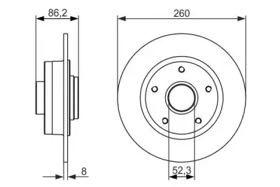 BOSCH 0986479684 Fren Diski Arka - 5. Görsel