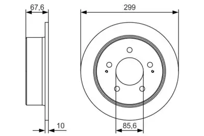 BOSCH 0986479U21 Fren Diski - 5. Görsel
