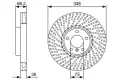 BOSCH 0986479W19 Fren Diski Ön