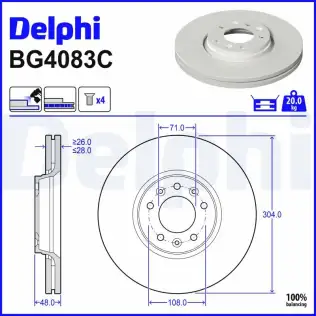 Fren Diski DELPHI BG4083C