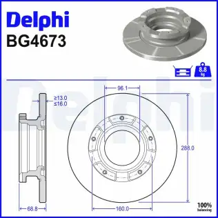 Fren Diski DELPHI BG4673