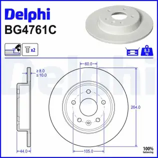 Fren Diski DELPHI BG4761C