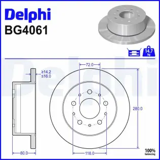 Fren Diski DELPHI BG4061