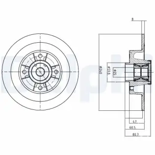 Fren Diski DELPHI BG9028RS