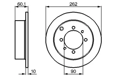 BOSCH 0986478655 Fren Diski Arka - 5. Görsel