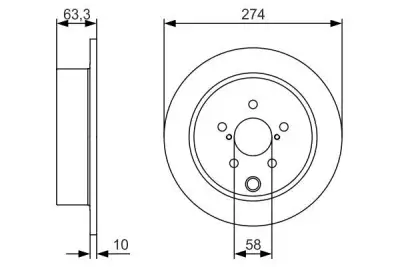 BOSCH 0986479634 Fren Diski Arka - 5. Görsel