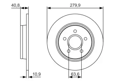 BOSCH 0986479S49 Fren Diski Arka - 5. Görsel