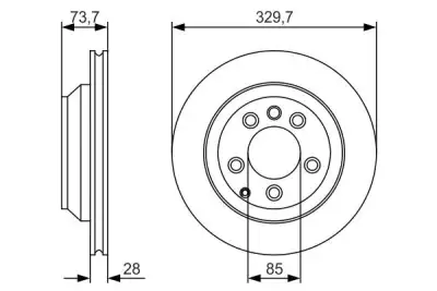BOSCH 0986479S20 Fren Diski Arka - 5. Görsel