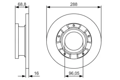 BOSCH 0986479A50 Fren Diski Arka - 5. Görsel