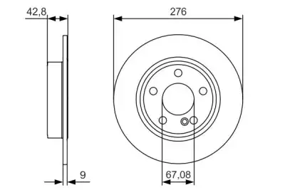 BOSCH 0986479A03 Fren Diski Arka - 5. Görsel
