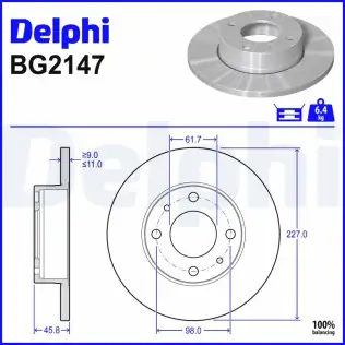 Fren Diski DELPHI BG2147