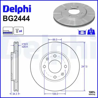 Fren Diski DELPHI BG2444