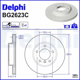 Fren Diski DELPHI BG2623C