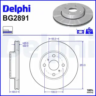 Fren Diski DELPHI BG2891