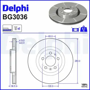 Fren Diski DELPHI BG3036