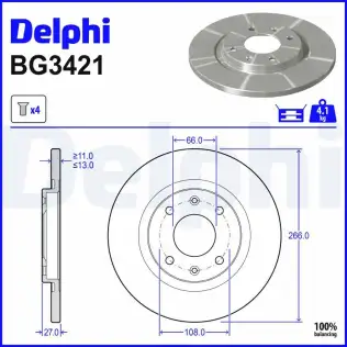 Fren Diski DELPHI BG3421