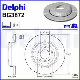 Fren Diski DELPHI BG3872