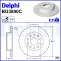 Fren Diski DELPHI BG3890C