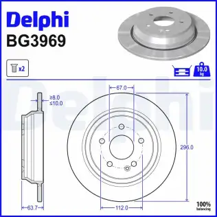 Fren Diski DELPHI BG3969