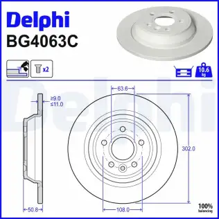 Fren Diski DELPHI BG4063C