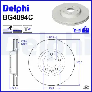 Fren Diski DELPHI BG4094C