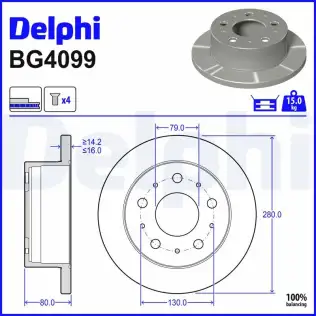 Fren Diski DELPHI BG4099