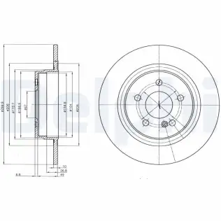Fren Diski DELPHI BG4153C