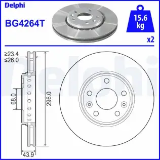 Fren Diski DELPHI BG4264T