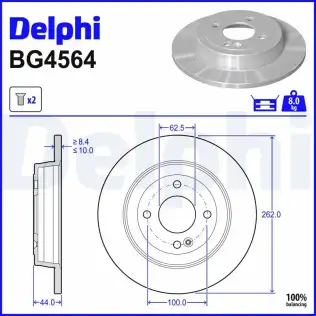 Fren Diski DELPHI BG4564