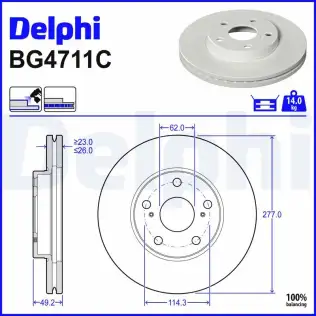 Fren Diski DELPHI BG4711C