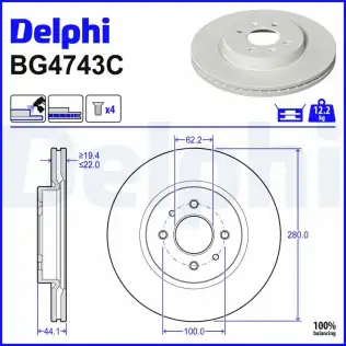 Fren Diski DELPHI BG4743C