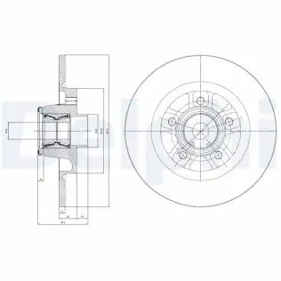 Fren Diski DELPHI BG9113RSC