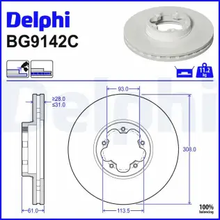 Fren Diski DELPHI BG9142C
