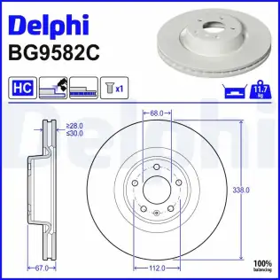 Fren Diski DELPHI BG9582C