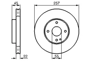 BOSCH 0986478638 Fren Diski Ön