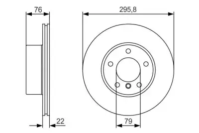 BOSCH 0986479R72 Fren Diski Ön - 5. Görsel