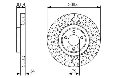 BOSCH 0986479B18 Fren Diski - 5. Görsel