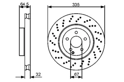 BOSCH 0986479413 Ön Fren Diski - 5. Görsel
