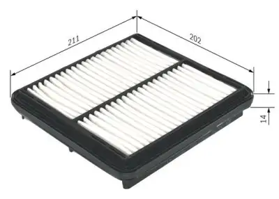 BOSCH 1457433963 Hava Filtresi - 5. Görsel