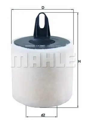MAHLE LX1651 Hava Filtresi - 1. Görsel