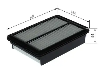 Hava Filtresi Hundai Kia BOSCH F026400766 - 1. Görsel