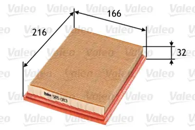 VALEO 585083 Hava Filtresi - 1. Görsel