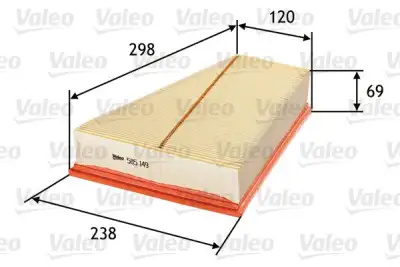 VALEO 585149 Hava Filtresi - 1. Görsel