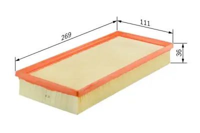 BOSCH F026400144 Hava Filtresi - 5. Görsel